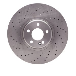 Mercedes-Benz C450 AMG Brake Rotor (1) - Front - R1 Concepts - Drilled - `16-`23